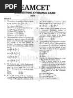 Eamcet 2004 Engineering Paper