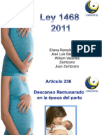 Ley 1468 Del 2011