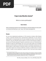 CARBONE, Mauro. O que é uma filosofia-cinema