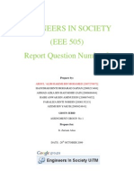 Engineers in Society (EEE 505) Report Question Number 2: Abdul 'Alim Hakimi Bin Mohamed (2007270872)