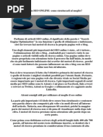 Articolo in SEO ONLINE- come strutturarli al meglio?