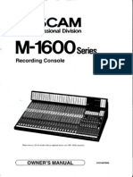 Tascam M 1600 Manual
