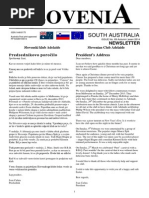 Slovenia Sa Newsletter Autumn Jesen 2015 No 73