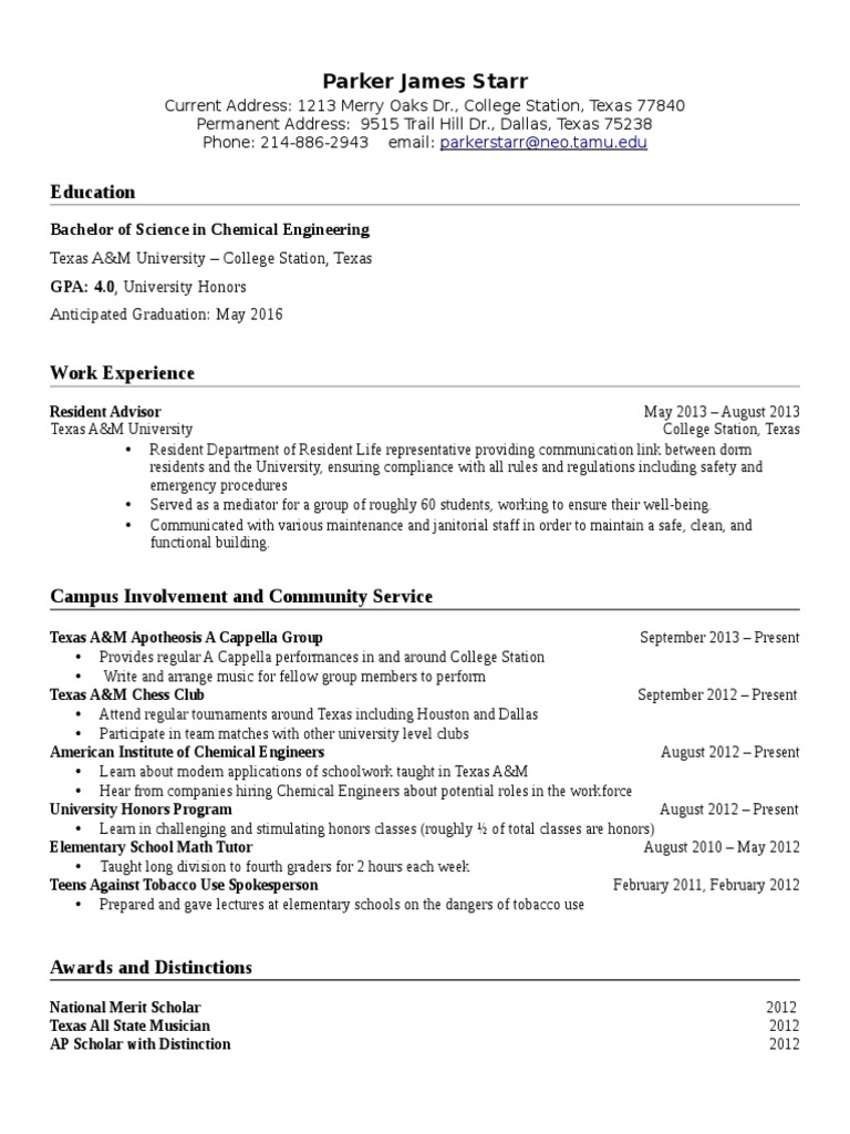 Resume Fall-2013 | PDF
