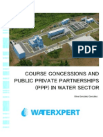 Course Concessions and Public Private Partnerships (PPP) in Water Sector