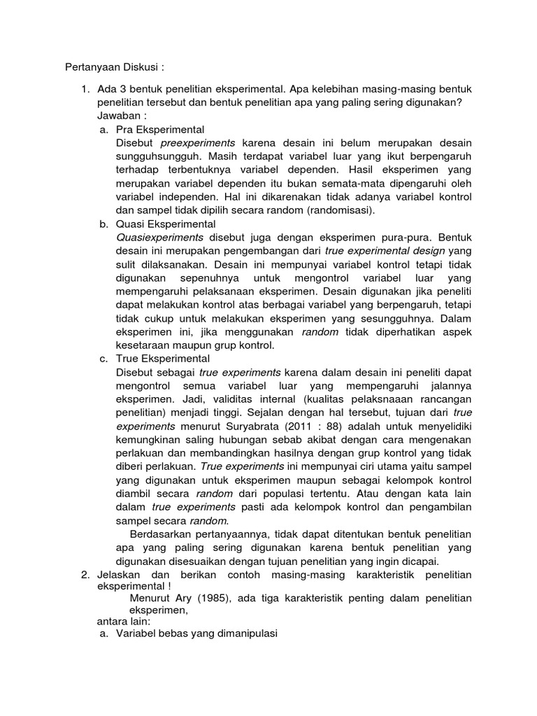 Pertanyaan Diskusi Statistika