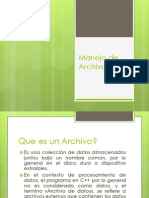 Manejo de Archivos