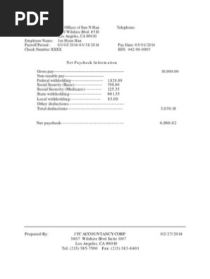 Paystub