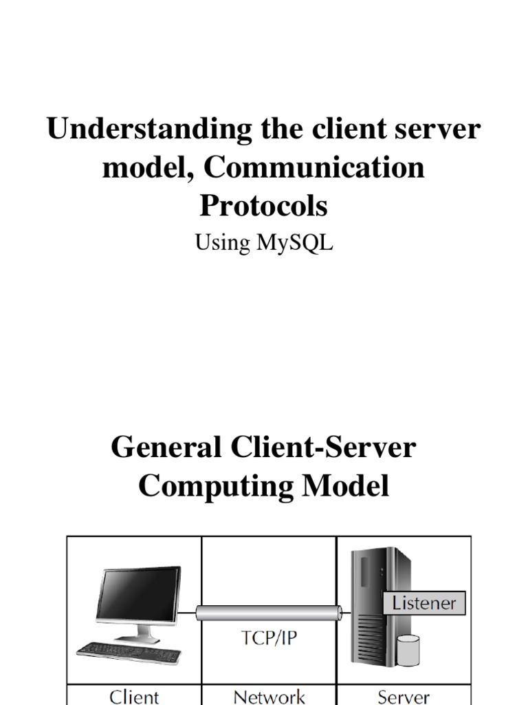 Understanding The Client Server Model, Communication Protocols | PDF ...