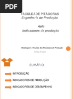 AULA INDICADORES DE PRODUÇÃO E DESEMPENHO