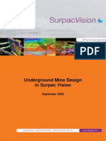 Underground Mine Design Surpac Software