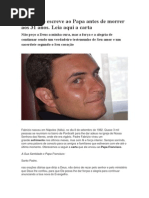 Um Padre Escreve Ao Papa Antes de Morrer Aos 31 Anos