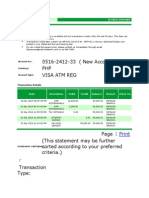 0516-2412-33 (New Account) PHP Visa Atm Reg: Print