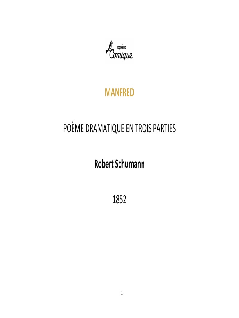 Boléro De Ravel Fiche Pédagogique Dossier Pedagogique Manfred | PDF | Robert Schumann | Opéra