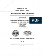 Boletin #012 - Caracteres Generales de La Evolución Geológica de Los Andes Peruanos