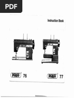 Pfaff 76-77 Manual