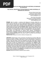 A recepcao critica da obra naturalística