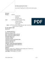 DATA FOR LOAD FLOW ANALYSIS