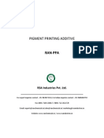 RAN Chemicals - Textile - Printing Thickners - Softner - Pigment Printing Additive - RAN-PPA