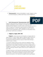 Breve Historia de Las Telecomunicaciones