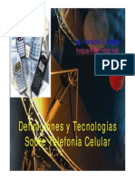 1) Definiciones y Tecnologías de Celulares PDF