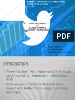 Stock Market Prediction Using Twitter Feeds