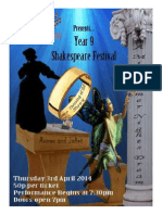 Year 9 Shakespeare Festival 2014