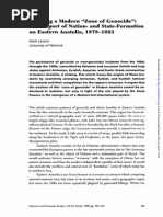Creating a Modern "Zone of Genocide":
The Impact of Nation- and State-Formation
on Eastern Anatolia, 1878-1923