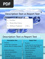 Descriptive Text and Report Text