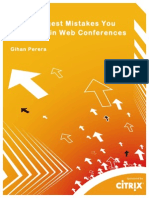 Gihan Perera Citrix White Paper the 7 Biggest Mistakes You Can Make in Web Conferences