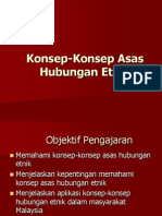 KONSEP HUBUNGAN ETNIK