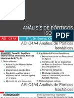 AEI C4A4 Análisis de Pórticos Isostáticos