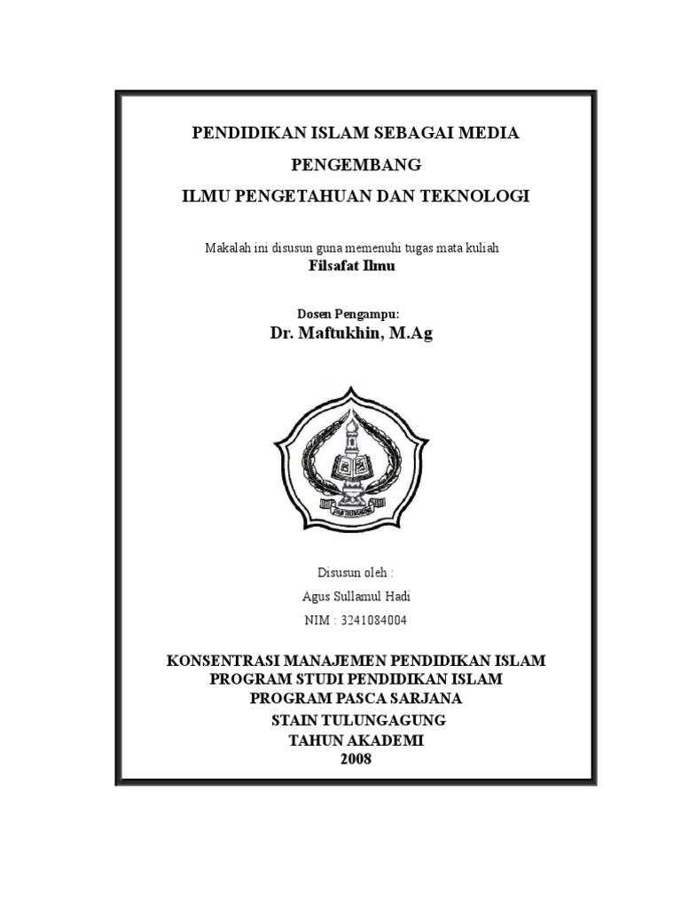Contoh Makalah Filsafat Pendidikan