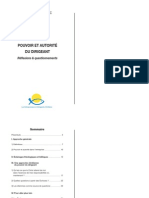 Cahier "Pouvoir Et Autorite Du Dirigeant" 