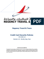 Regency Travel & Tours: Pci Dss 2.0 Version 1.0 - Month, Day, Year