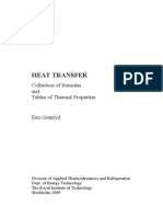 Heat Transfer Collection of Formulas and Tables - 2009