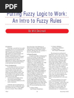 Putting Fuzzy Logic To Work