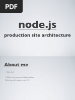 Node - JS: Production Site Architecture