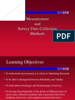 Measurement and Survey Data Collection Methods