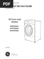 Technical Service Guide: GE Front Load Washer