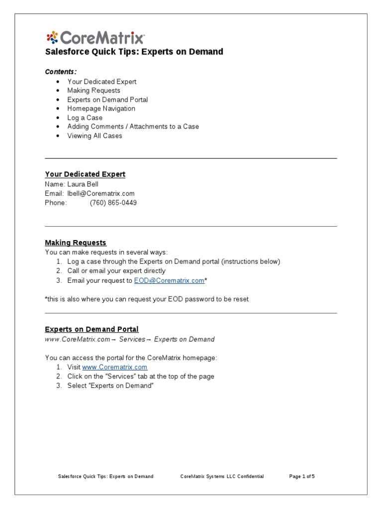 EOD Portal Quick Tips Guide | PDF | Human–Computer Interaction | Software