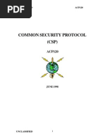 Common Security Protocol (CSP) : Unclassified ACP120