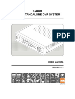 4+8CH H.264 Standalone DVR System: User Manual