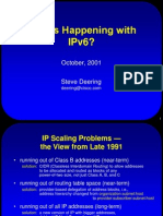 What'S Happening With Ipv6?: October, 2001