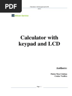 Calculator With Keypad and LCD