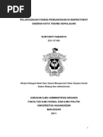 Download PELAKSANAAN FUNGSI PENGAWASAN DI INSPEKTORAT DAERAH KOTA TIDORE KEPULAUAN  by Hari Sandjaya Panjaitan  SN216357813 doc pdf