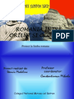 Romania Intre Orient Si Occident