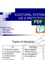 Electoral System - UK vs. Arg