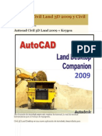 Autocad Civil Land 3D 2009 y Civil 3D 2012