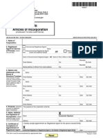 Nevada Nonprofit Sample Articles of Incorporation